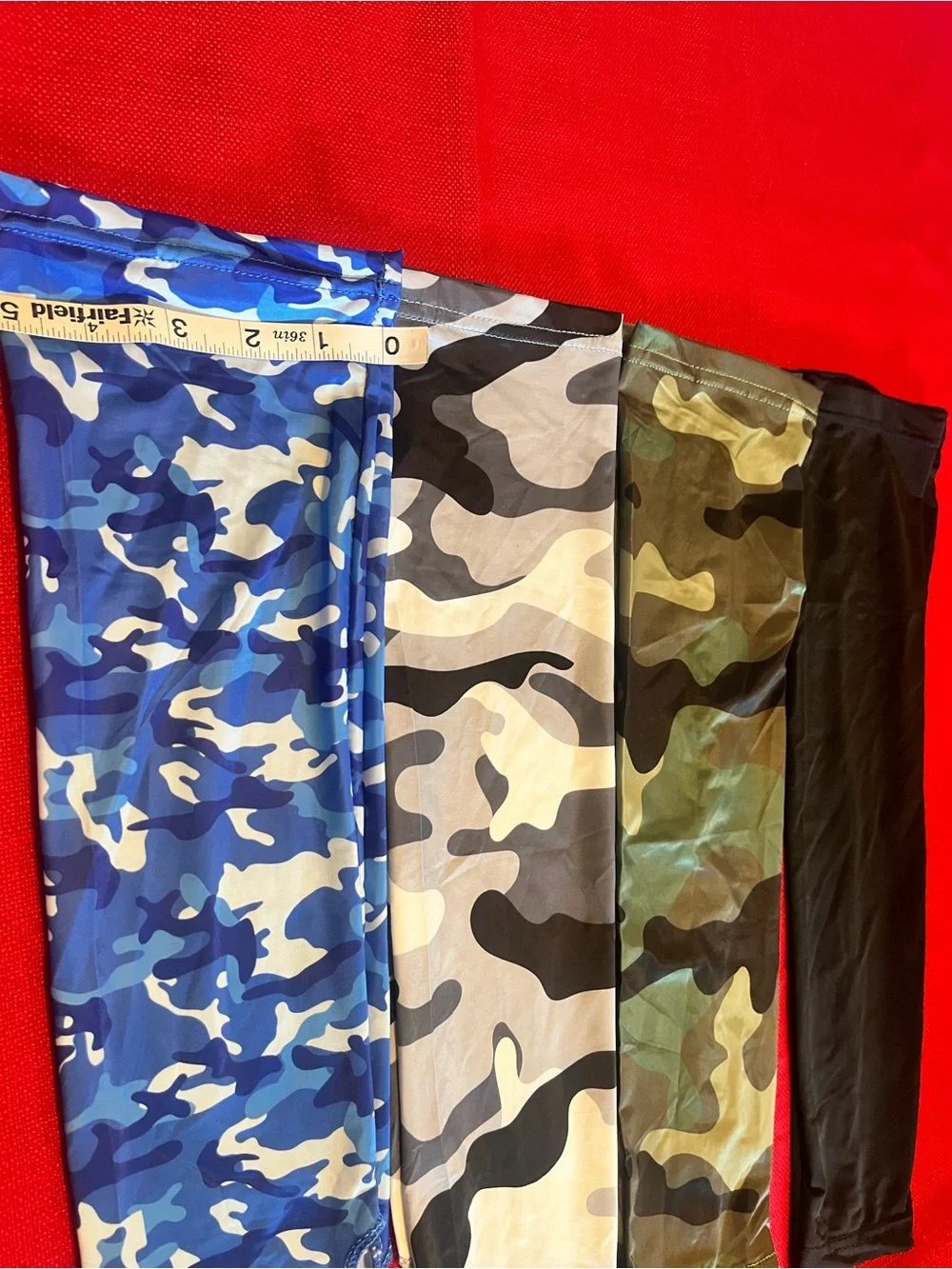 Blue Camo Arm Sleeve Compression Cover 4 Pair Unixex H82
